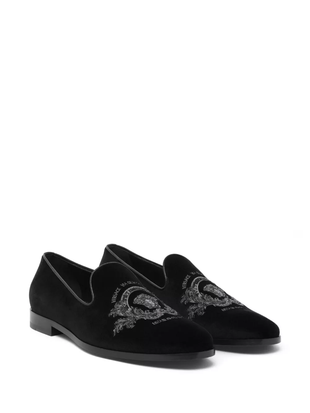 Affordable Versace Medusa Milano velvet slippers Men 0125