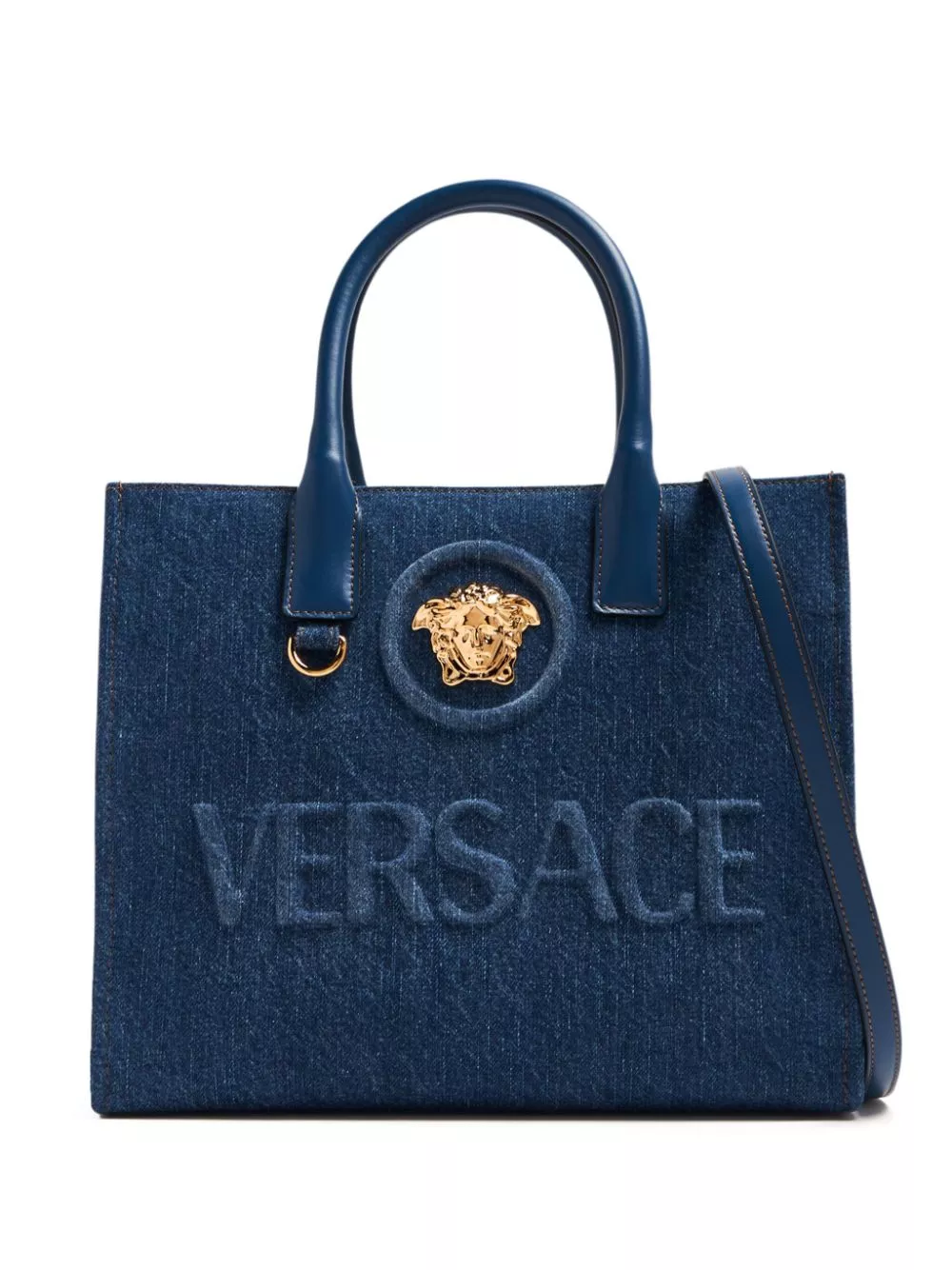 Affordable Versace La Medusa denim tote bag Women 0130