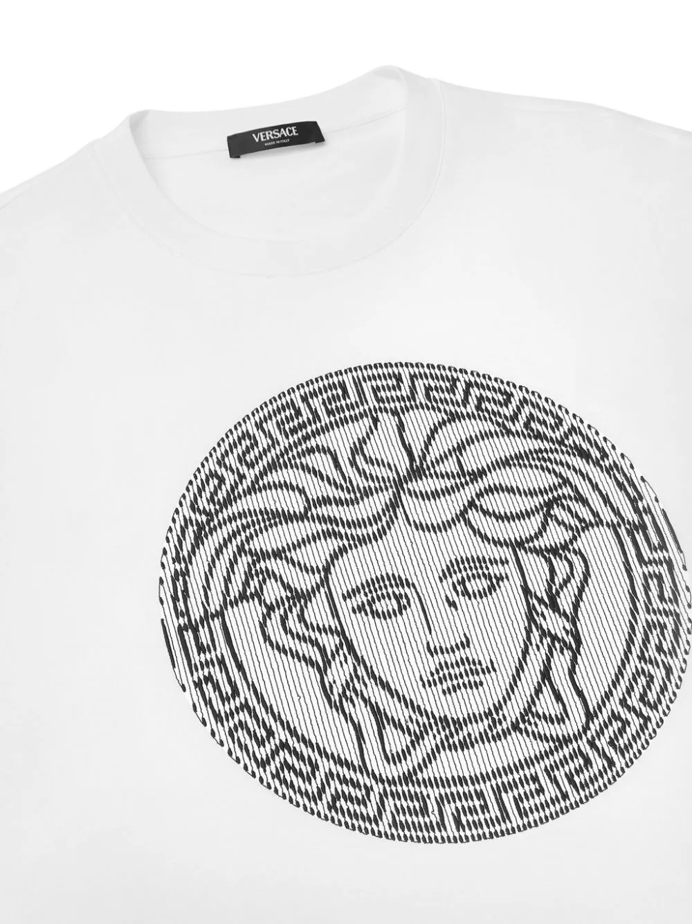 Cheap Versace Medusa Sliced cotton T-shirt Men 0124