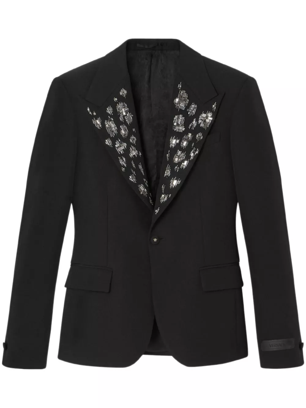 Versace embellished grain-de-poudre blazer Men 0114