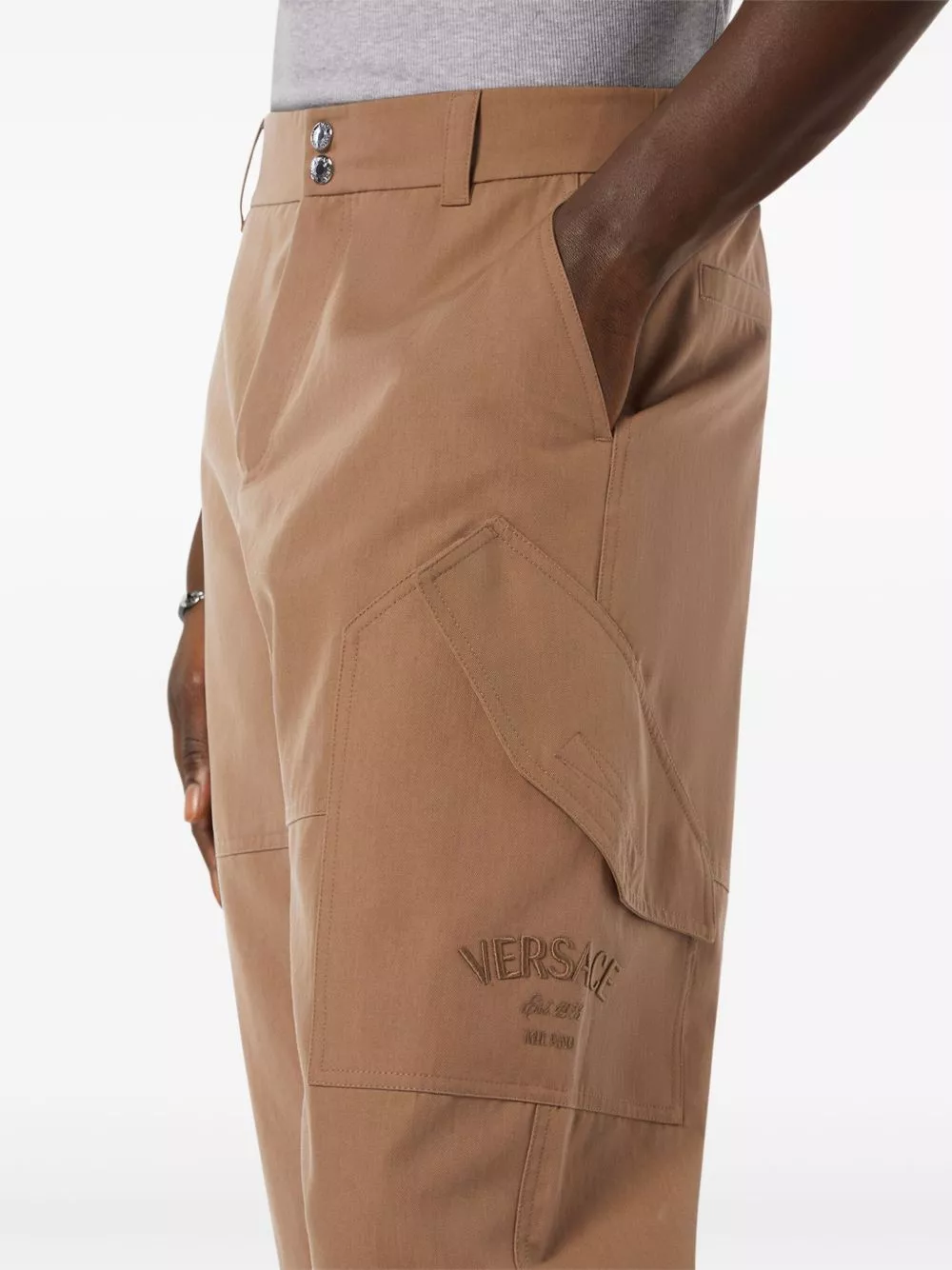 Affordable Versace Milano Stamp cargo trousers Men 0124