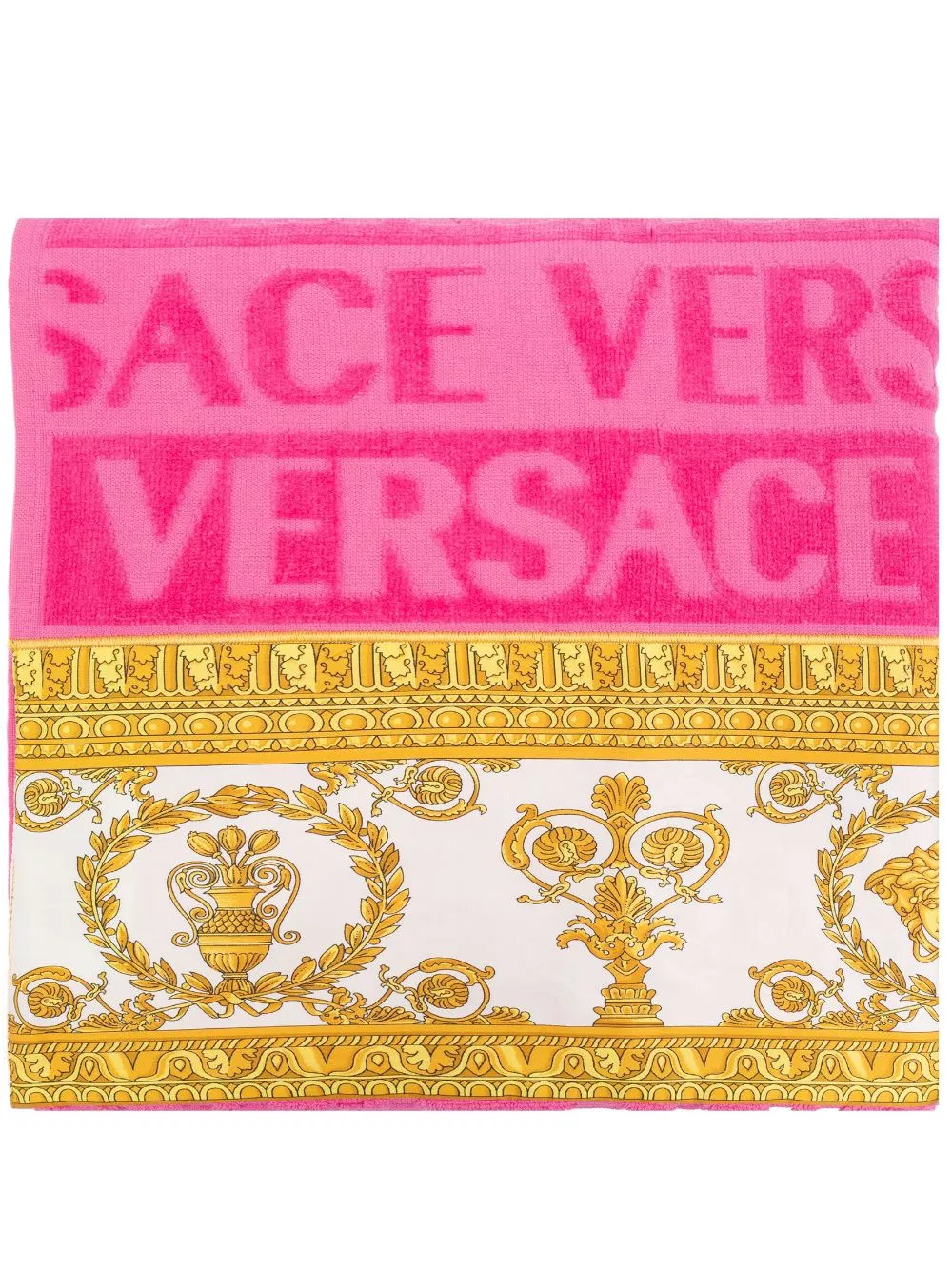 Cheap Versace Barocco-print cotton hand towel Men 0122