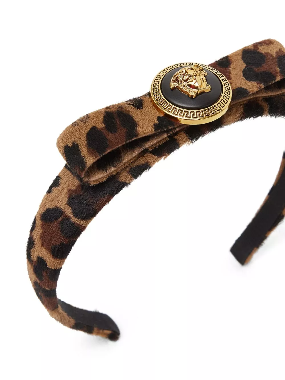 Affordable Versace Gianni Ribbon leopard headband Women 0120