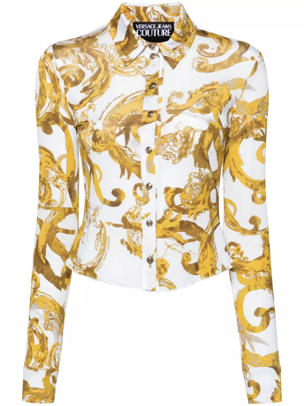 Versace Jeans Couture Watercolour Couture Barocco-print shirt Women 0113