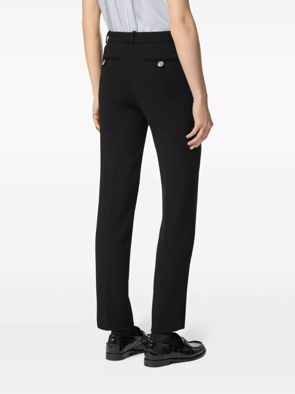 Cheap Versace low-rise slim-cut trousers Women 0113