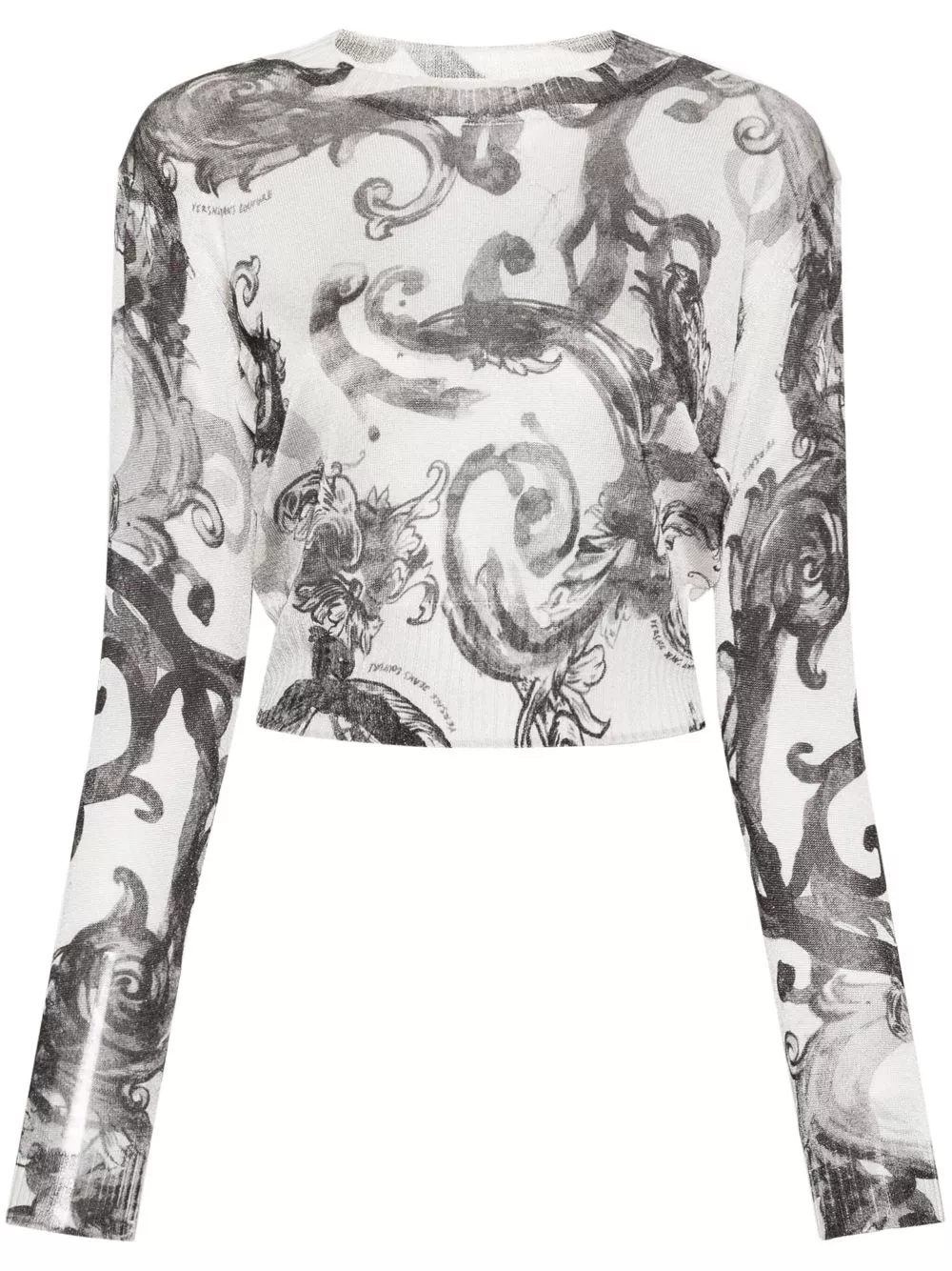 Versace Jeans Couture Watercolour Couture fine-knit top Women 0113