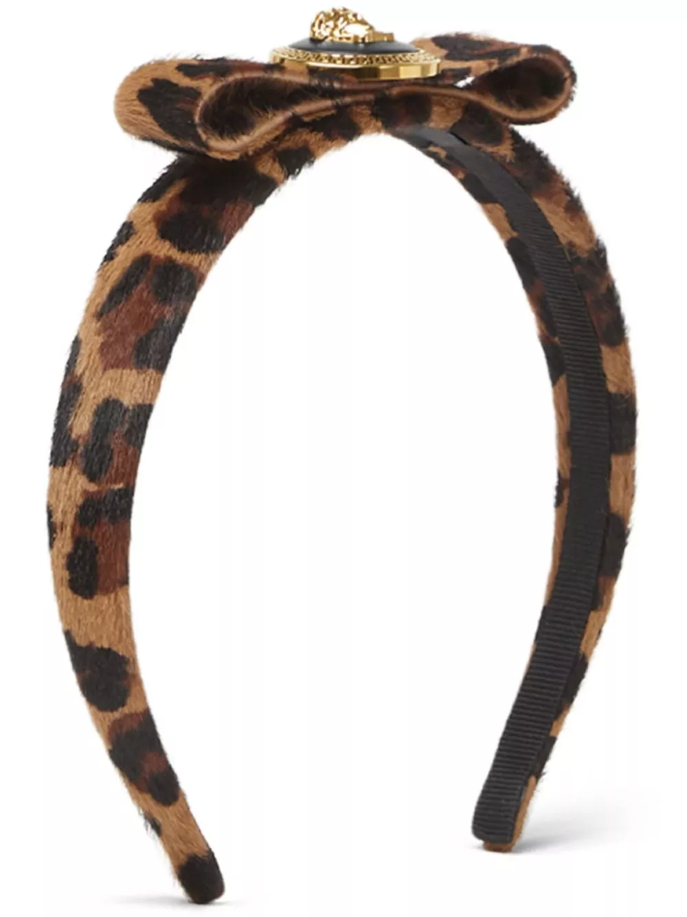 Affordable Versace Gianni Ribbon leopard headband Women 0120