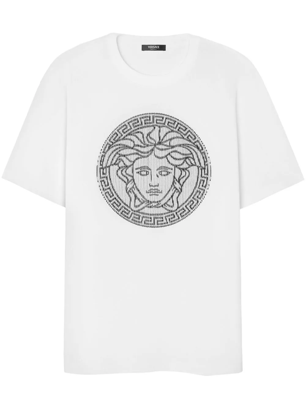 Cheap Versace Medusa Sliced cotton T-shirt Men 0124