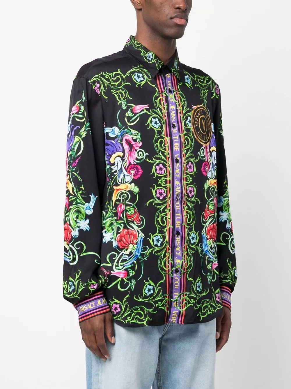 Affordable Versace Jeans Couture logo graphic-print shirt Men 0114