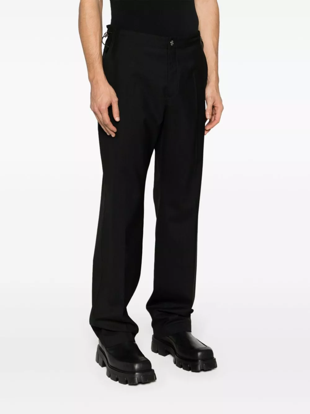 Affordable Versace Medusa Head pleated tailored trousers Men 0114