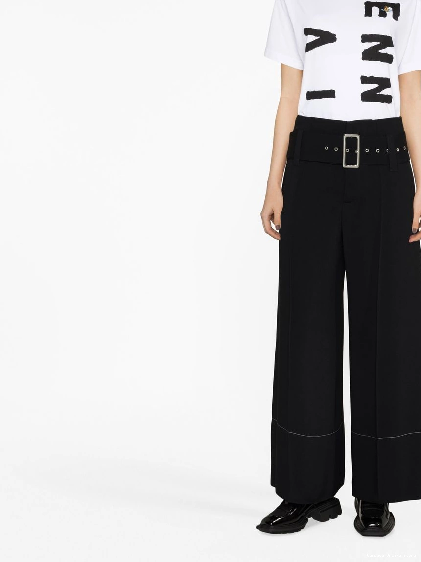 Affordable high-waisted wide-leg Versace trousers Women 0220