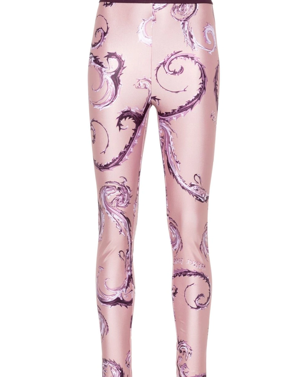 Affordable Jeans Couture-print Chromo Versace Women Couture leggings 0218