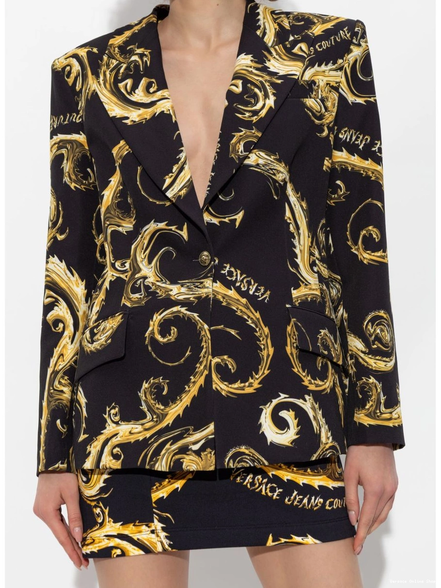 Affordable Women Jeans Barocco-print Versace Couture blazer 0224