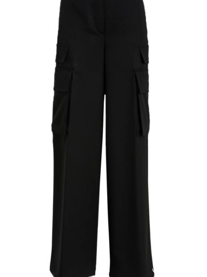 Affordable Women straight-leg wool virgin Versace trousers 0209