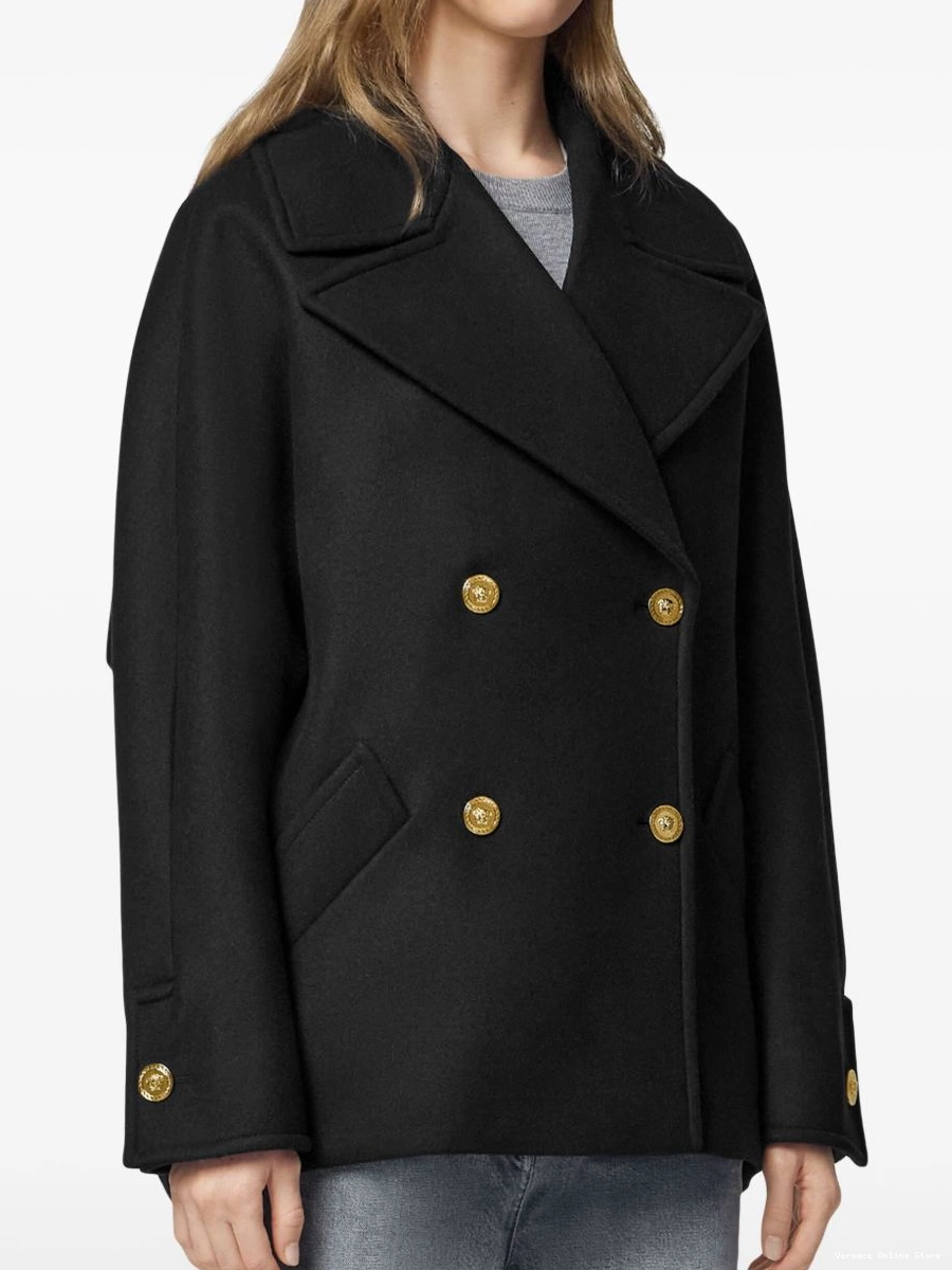 Affordable Versace peacoat Women cocoon 0219