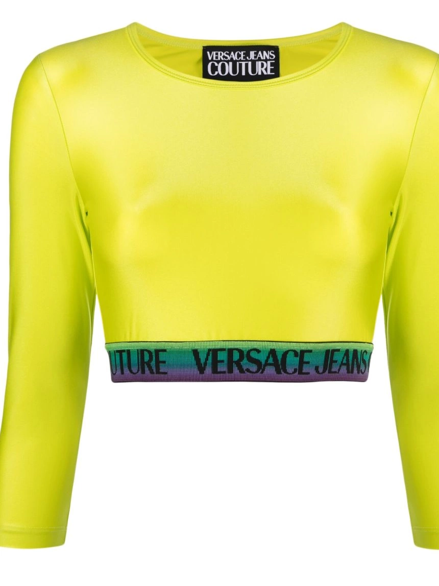 Affordable Jeans Couture top logo-trim Women Versace detail 0216