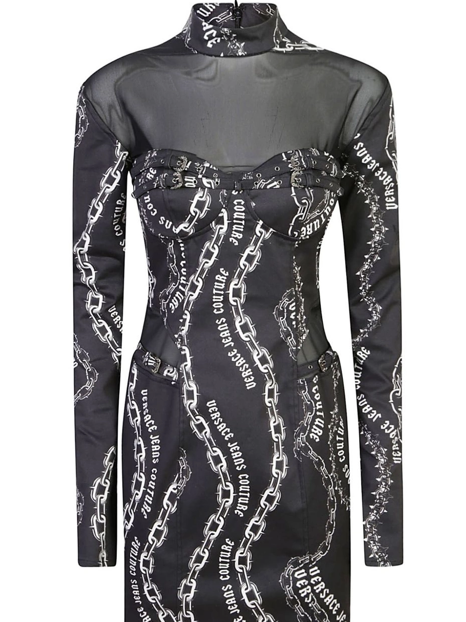 Affordable mini Women Jeans Couture-print Versace Chain dress Couture 0218