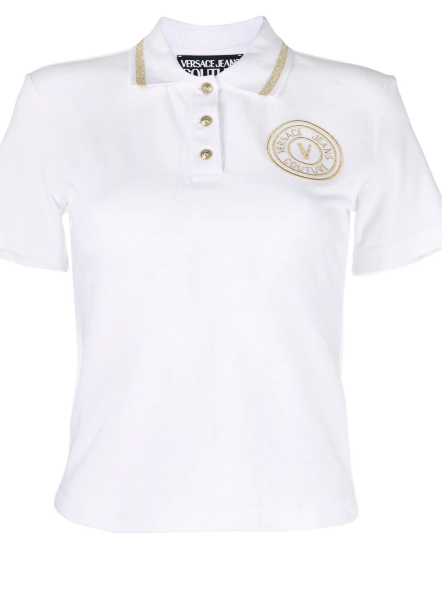 Affordable polo Jeans Versace top Women Couture V-Emblem 0223