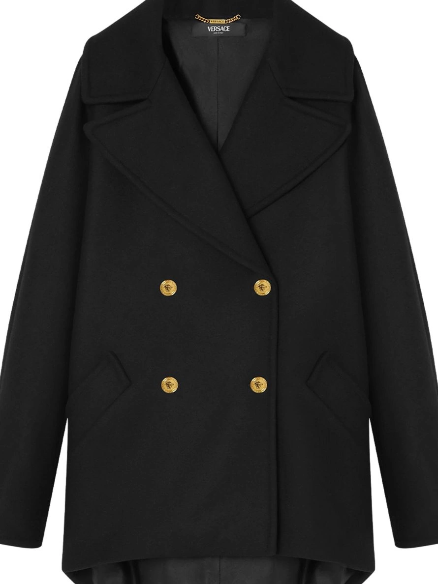 Affordable Versace peacoat Women cocoon 0219