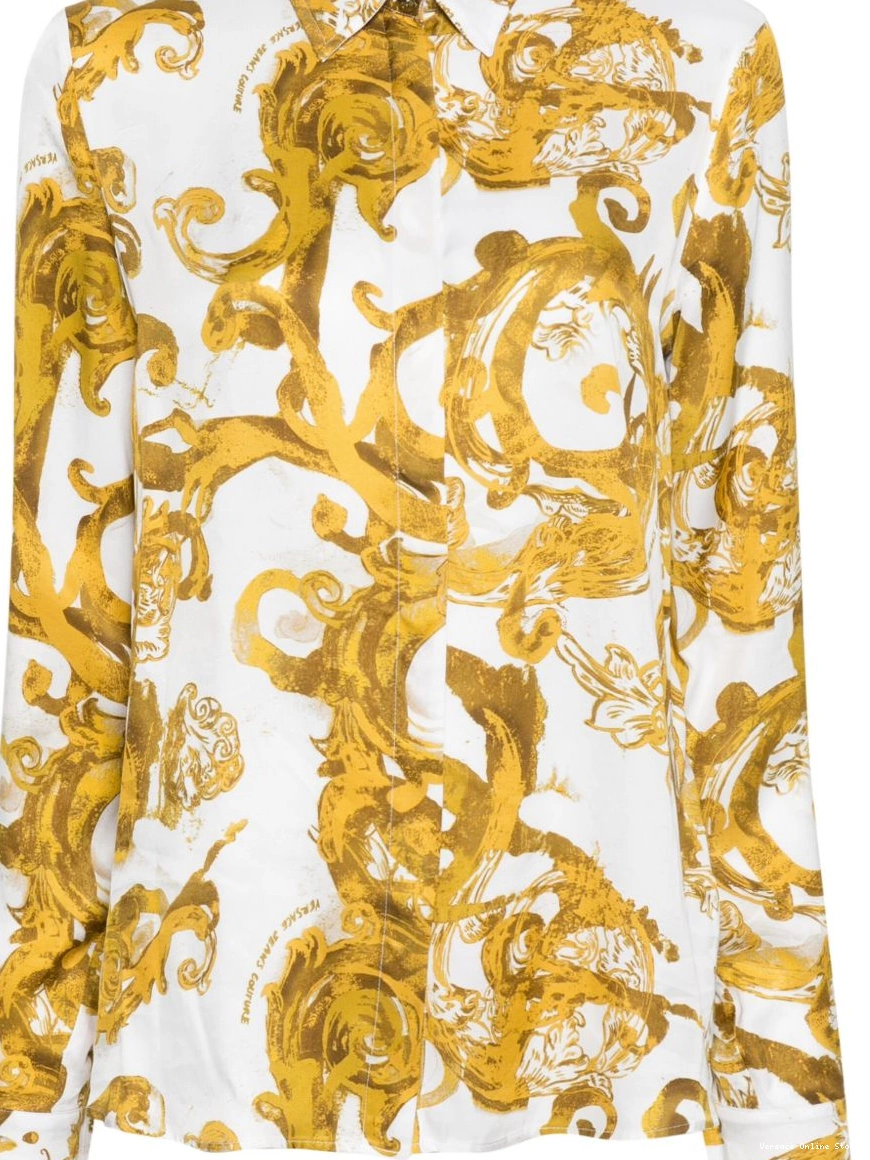 Affordable shirt Versace Watercolour Couture-print Couture Jeans Women 0224