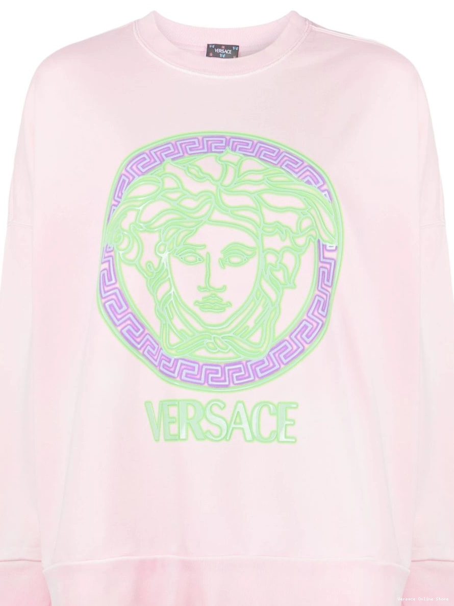 Cheap sweatshirt Medusa cotton Women logo-applique Versace 0219