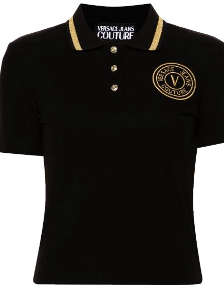 Affordable V-Emblem Versace Women Jeans pique shirt Couture polo 0208