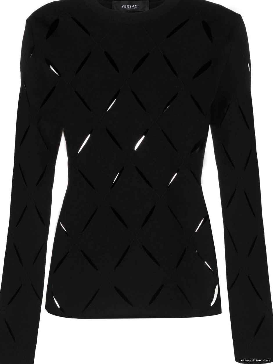 Affordable cut-out Women knitted Versace jumper 0209