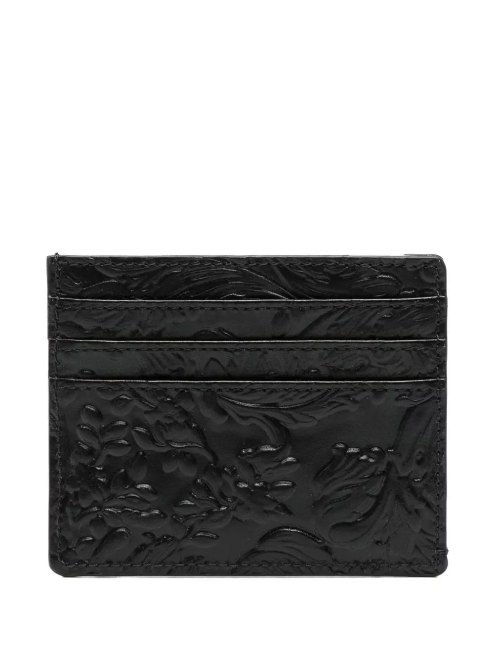 Affordable Versace Barocco-pattern leather card holder Men 0203