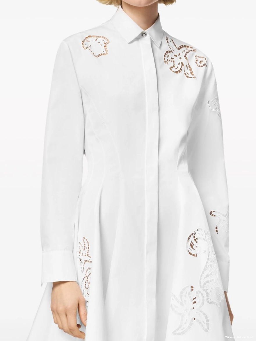 Affordable Sangallo-embroidered shirt Versace dress mini Women 0311