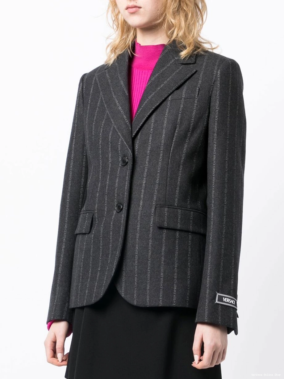 Affordable Women logo-pinstripe Versace Ges blazer 0311