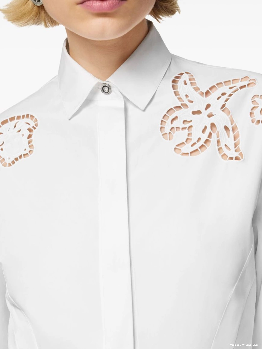 Affordable Sangallo-embroidered shirt Versace dress mini Women 0311