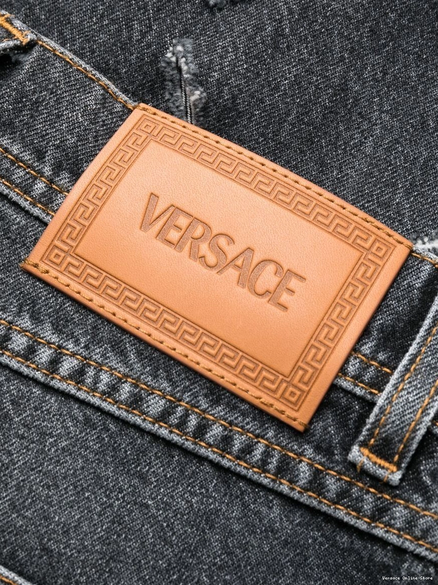 Affordable jeans leg Versace Women ripped straight 0313