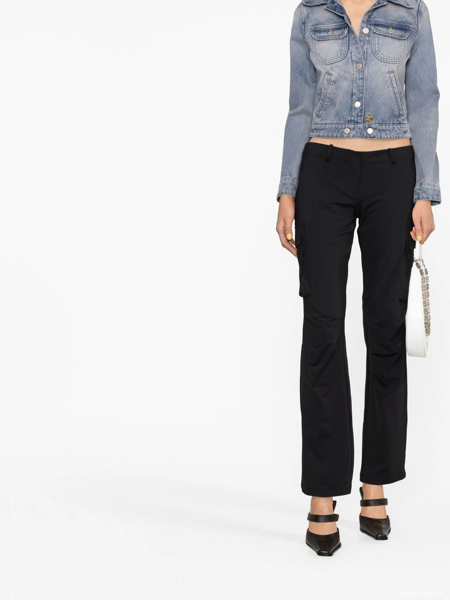 Cheap Versace Women denim cropped jacket 0312